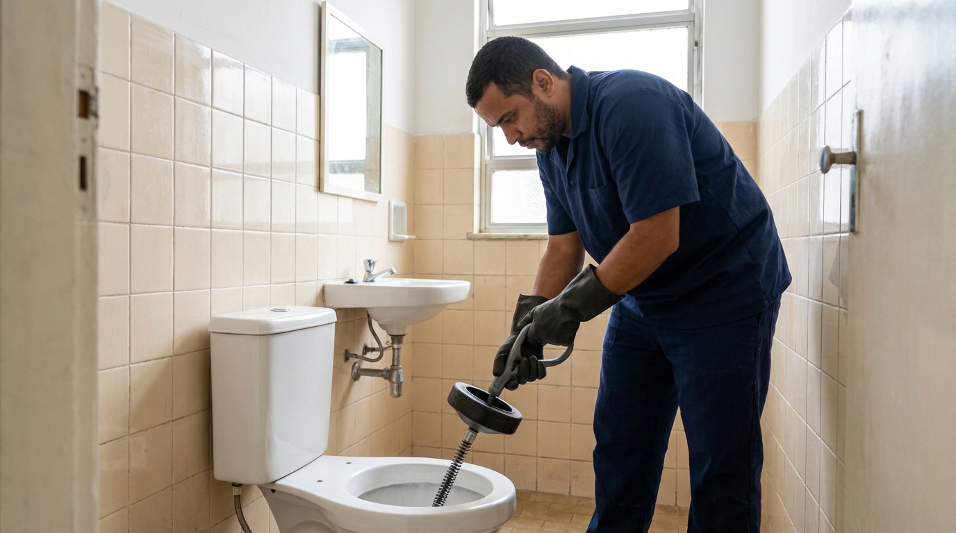 Desentupimento de vaso residencial em Osasco‑SP